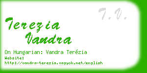 terezia vandra business card